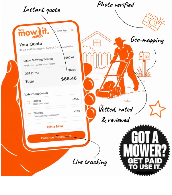 We Mow It app features